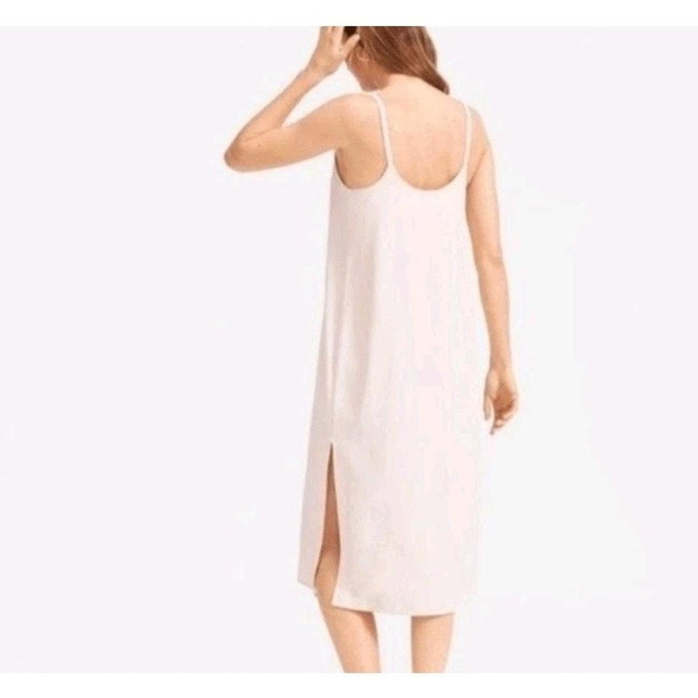 Everlane‎ V-Neck Spaghetti Strap Side Slit Slip Dress Blush 00 Japanese Goweave